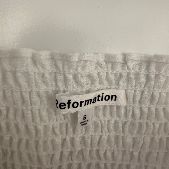 NWT Reformation Mulberry Linen Top, S - Picture 3 of 5